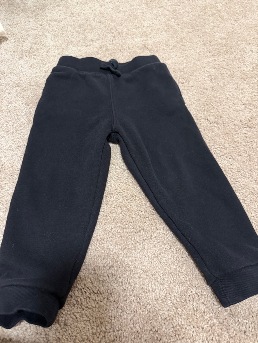 Kids Black Fleece Jogger Pants - Comfortable Everyday Bottoms